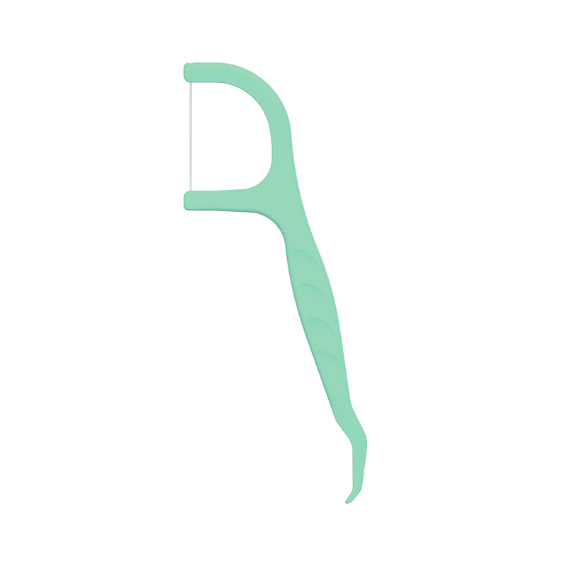 ได้รับการรับรองมาตรฐาน ISO ไหมขัดฟันรสมิ้นต์ของ HIPS เลือกไม้จิ้มฟันพลาสติกพร้อมไหมขัดฟัน